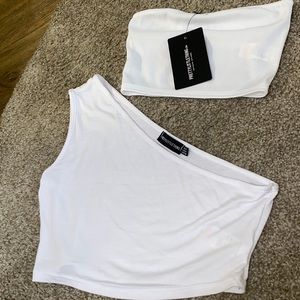 Two pack crop tops pretty little thing